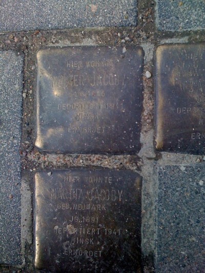 Stumbling Stones Hallerplatz 8 #2