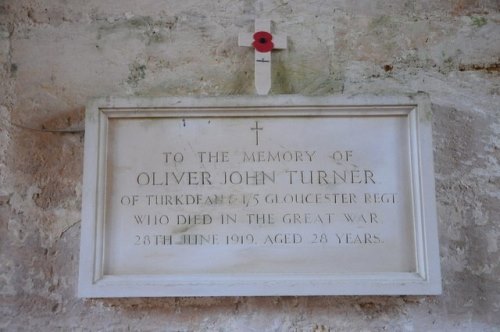 Oorlogsmonument Turkdean Church #2
