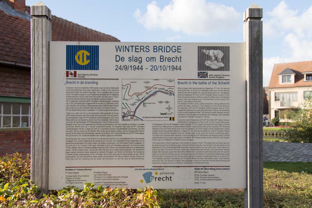 Monument Winters Bridge De Slag om Brecht #3