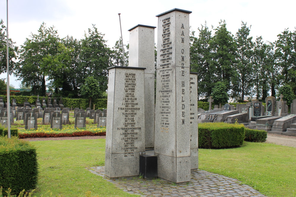 Oorlogsmonument Begraafplaats Diegem	