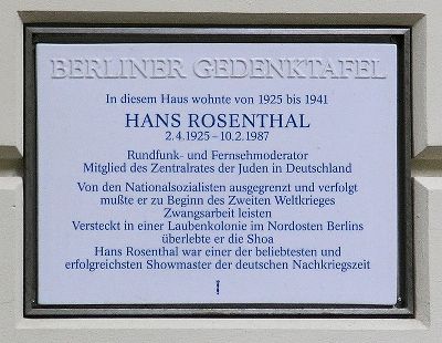 Gedenkteken Hans Rosenthal #1