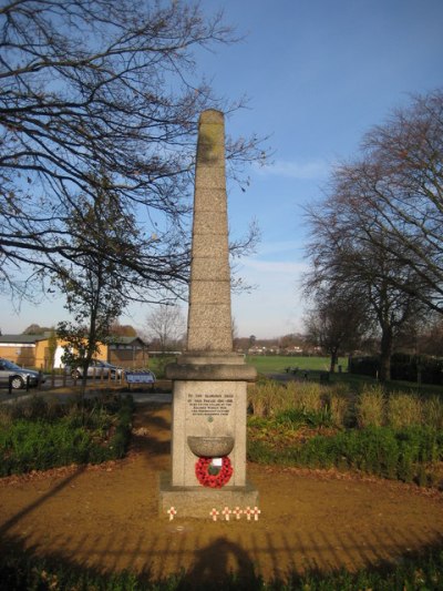 Oorlogsmonument Clewer