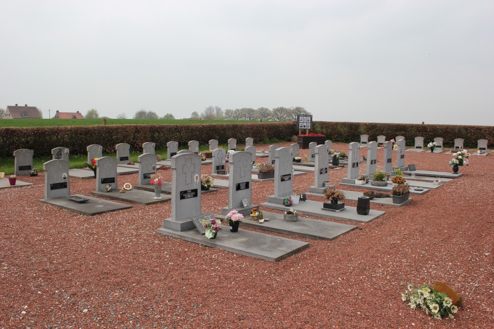 Belgische Graven Oudstrijders Vollezele Begraafplaats #1