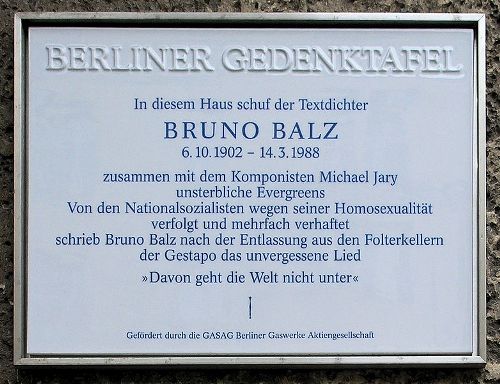 Memorial Bruno Balz #1