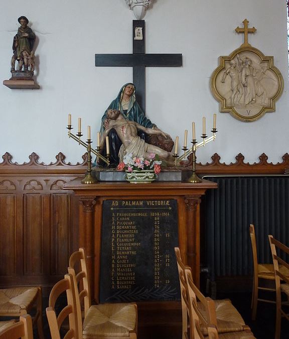 Monument Eerste Wereldoorlog Église Saint-Honoré de Crecques #1
