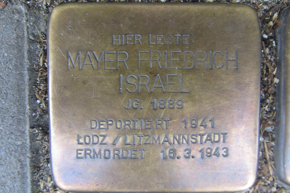 Stolperstein Geisselstrae 37 #2