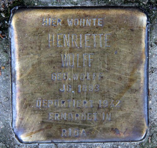 Stolpersteine Bundesratufer 1 #3