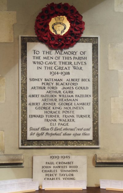 War Memorial St. Margaret of Antioch Church