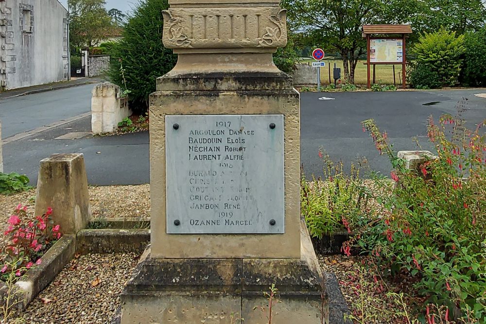 War Memorial Brives-sur-Charente #3