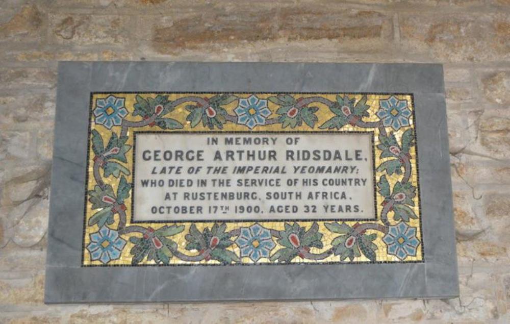 Memorial George Arthur Ridsdale