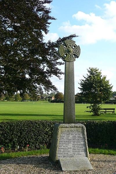 Oorlogsmonument Woodcote #1