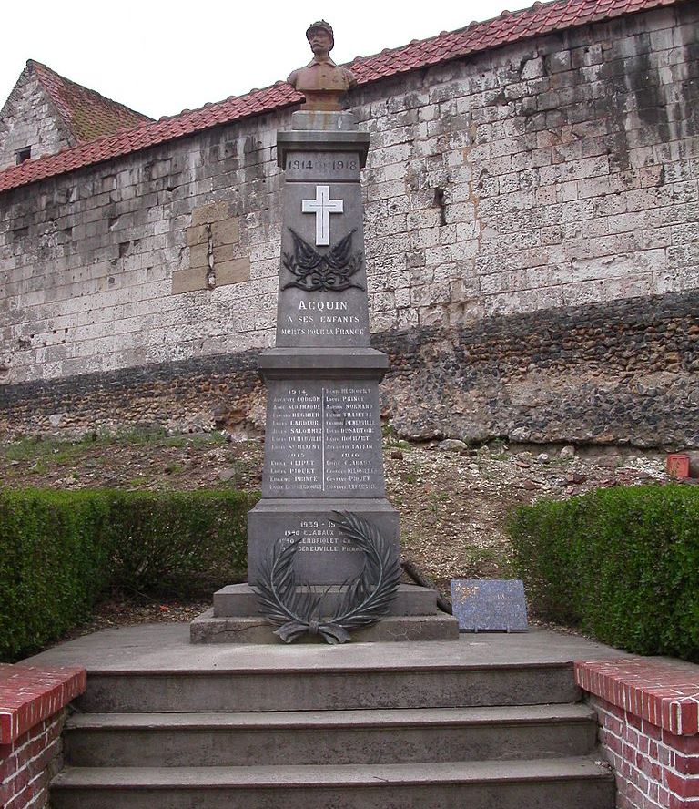 Oorlogsmonument Acquin-Westbcourt