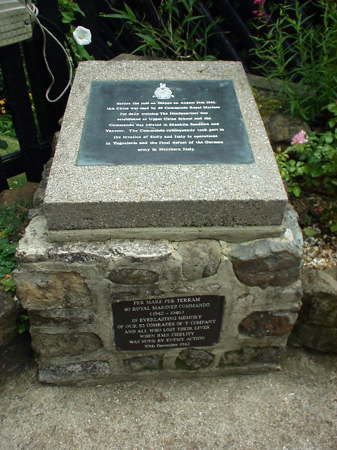 Memorial 40 Royal Marines Commando