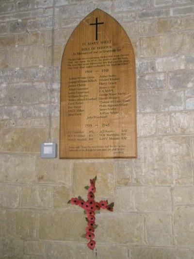 War Memorial St Mary Magdalen Church Sheet #1