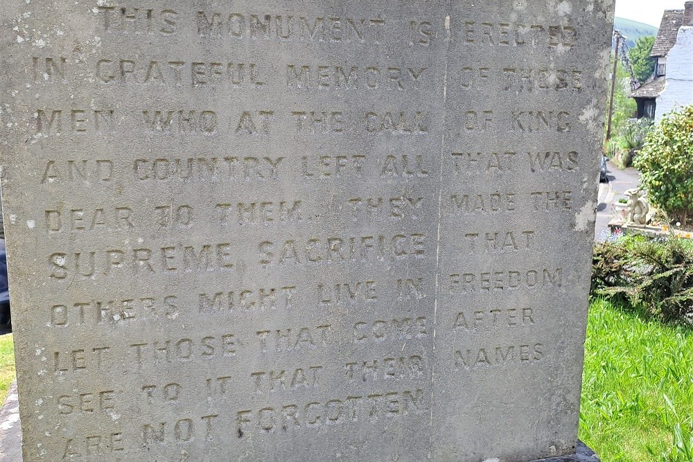 Oorlogsmonument New Radnor #5
