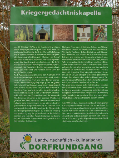 War Commemoration Chapel Metterich