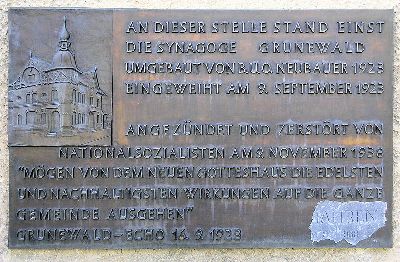 Gedenkteken Synagoge Grunewald #1