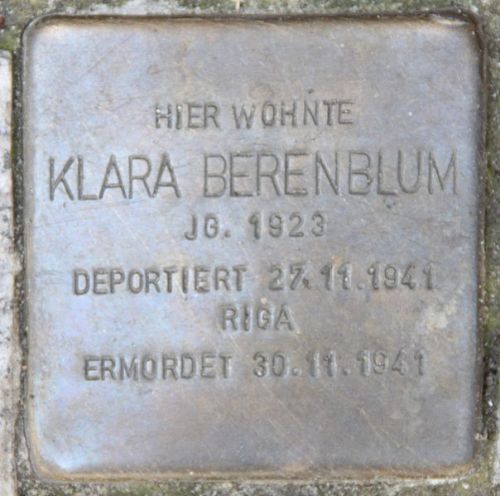 Stolpersteine Knobelsdorffstrae 33 #4