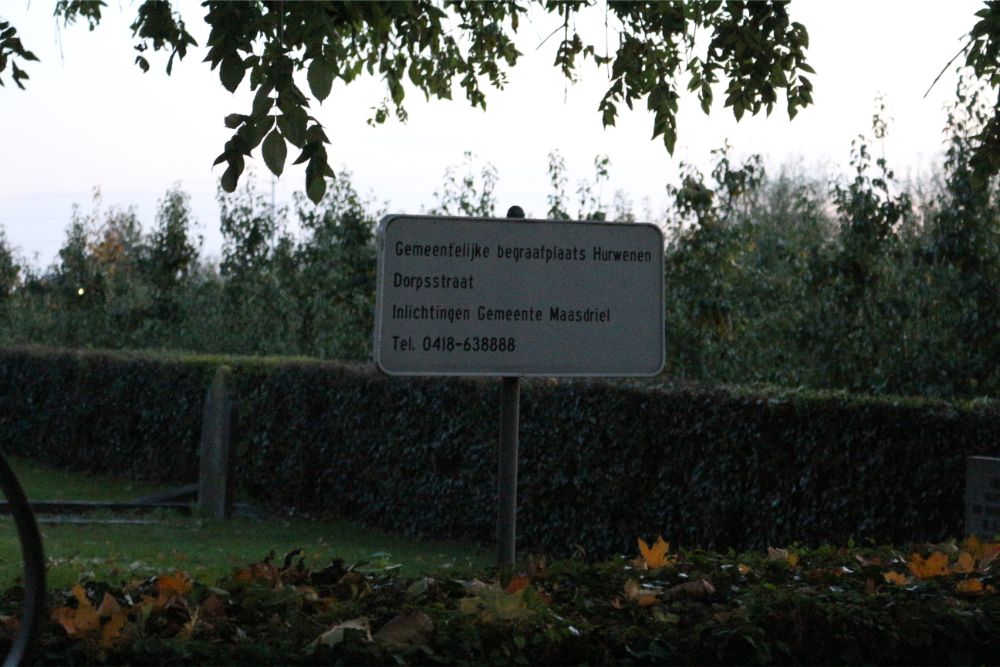 Dutch War Grave Municipal Cemetery Hurwenen #2