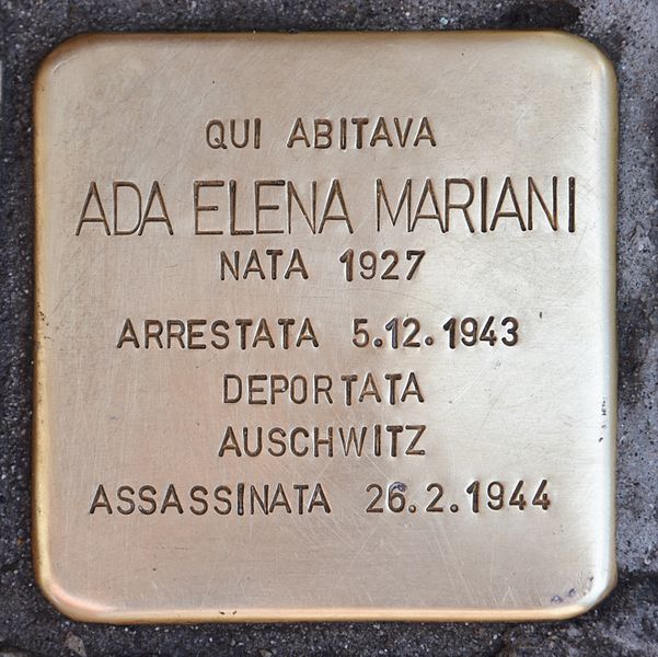 Stolpersteine Rio Ter de la Maddalena 2337 #1