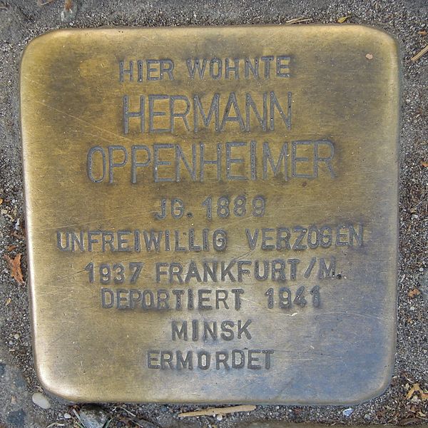 Stolpersteine Rodensteinstrae 106 #3