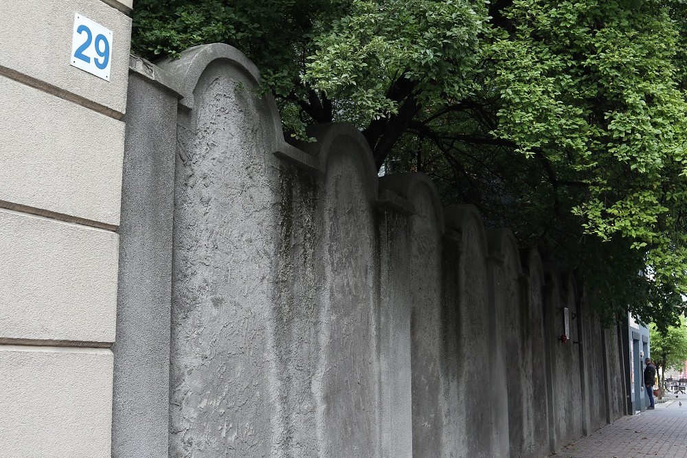 Monument Joodse Gettomuur Krakau #5
