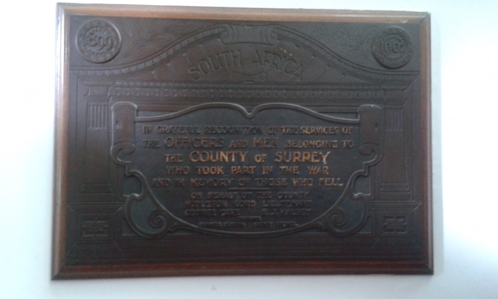 Boer War Memorial County of Surrey #1