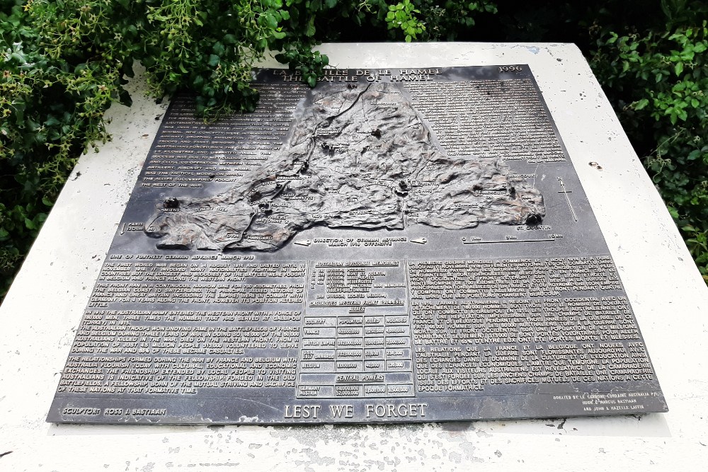 Memorial The Battle of Le Hamel #1