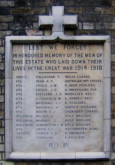 War Memorial Peabody Estate