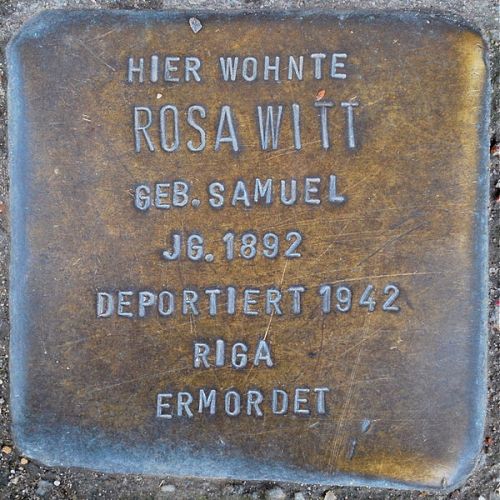 Stolpersteine Schulstrae 107 #2