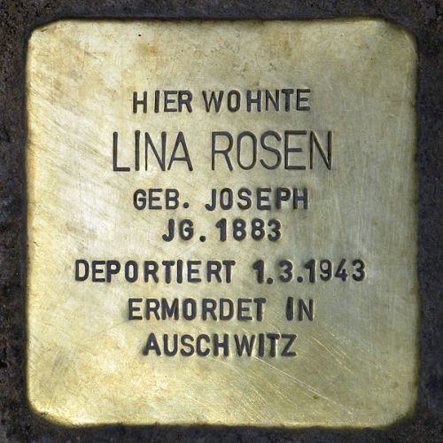 Stolperstein Jablonskistrae 20 #1