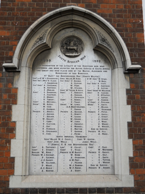 Boer War Memorial Hertford #1