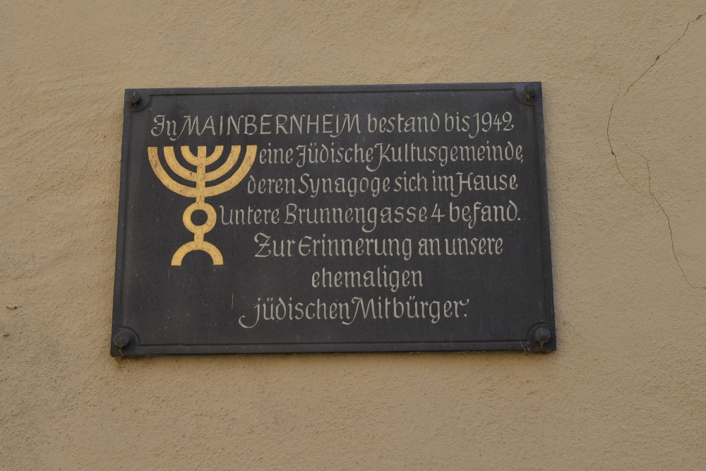 Memorial Synagogue Mainbernheim #2