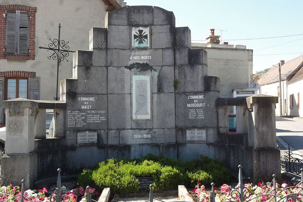 Oorlogsmonument Maizy en Muscourt