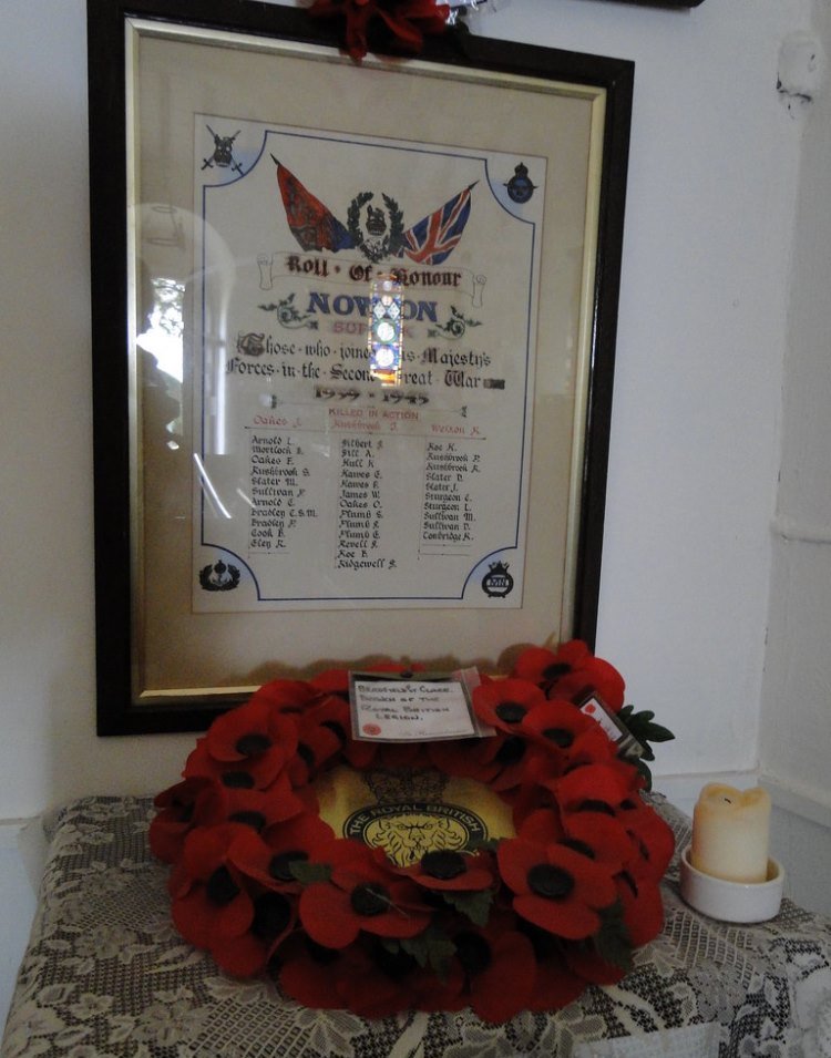 World War II Roll of Honour St. Peter Church