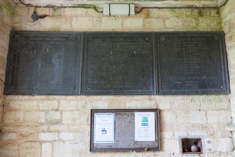 Memorials World War One St. Andrew and St. Mary Church Stoke Rochford