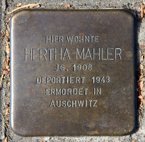 Stolpersteine Hauptstraße 165