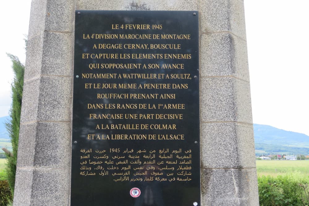 Memorial Moroccan Mountain Brigade Cernay #2
