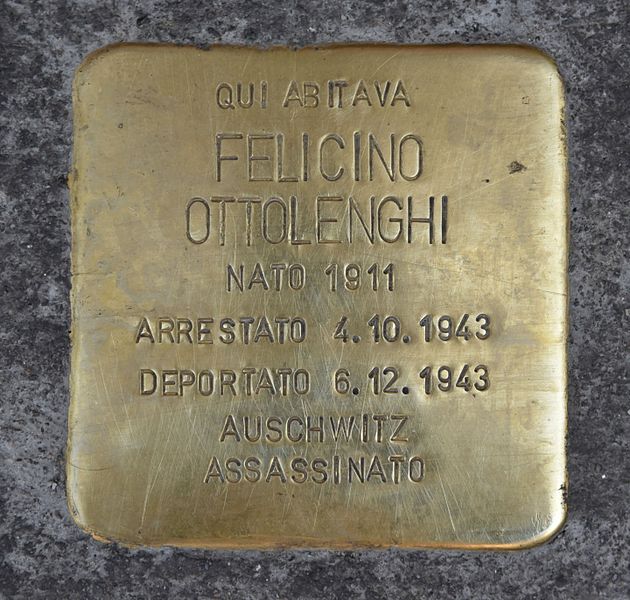 Stolperstein Via Antonio Gramsci 10