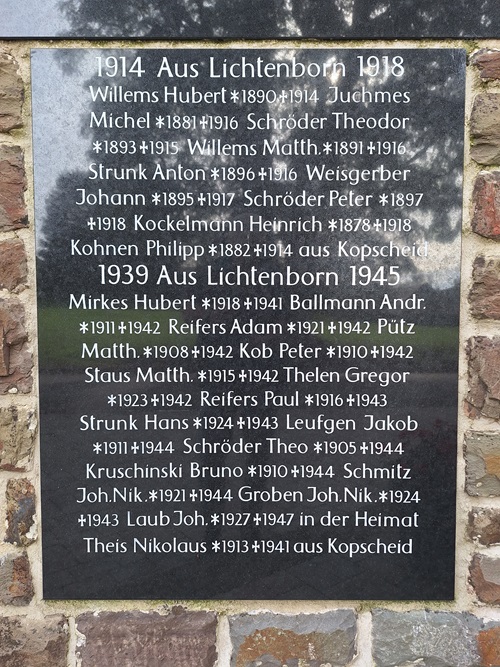 Oorlogsmonument Lichtenborn #2