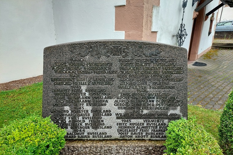 Oorlogsmonument Dammbach St. Wendelin #3