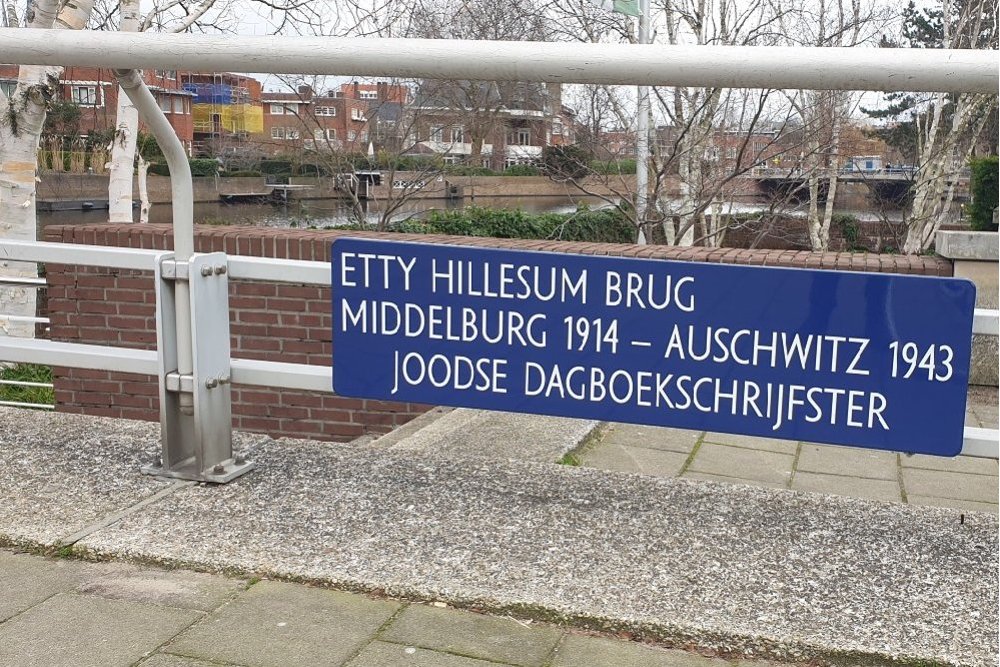 Memorial Plates Slotermeer Etty Hillesum Bridge #3