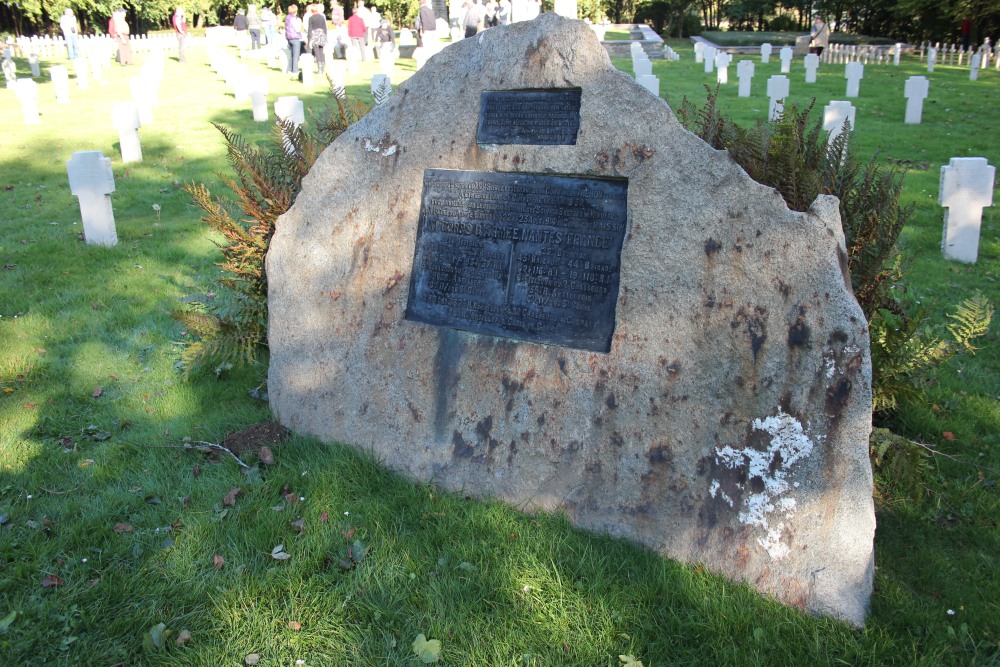 Memorial Stone French-German War Cemetery Maissin