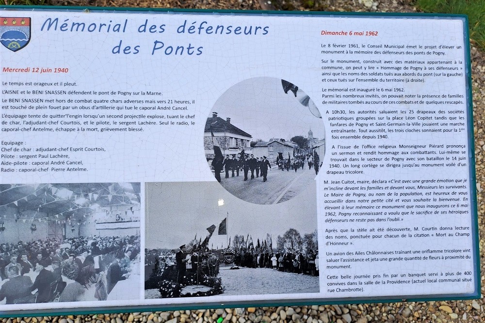 Monument Franse Verdedigers Brug Pogny #5