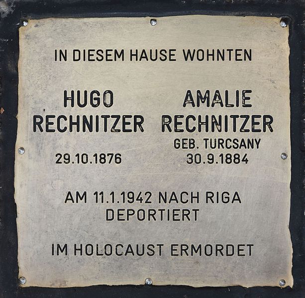 Remembrance Stone Iglaseegasse 22