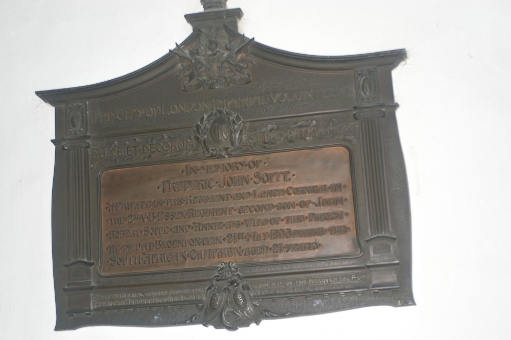 Gedenkteken Frederick John Soffe #1