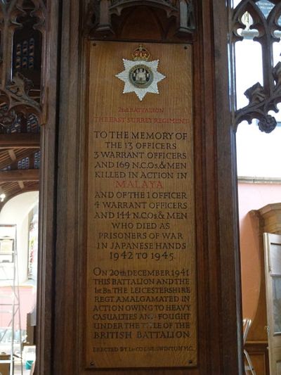 Oorlogsmonument All Saints Church Kingston-upon-Thames #3