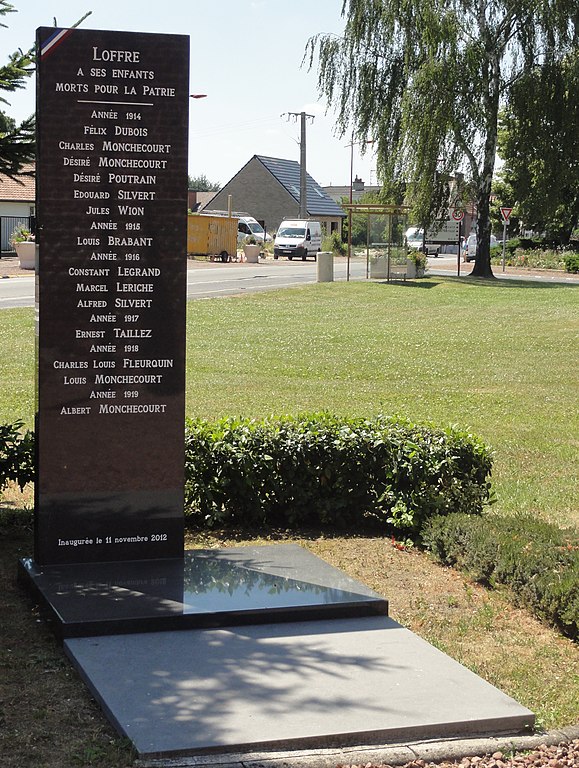 Monument Eerste Wereldoorlog Loffre