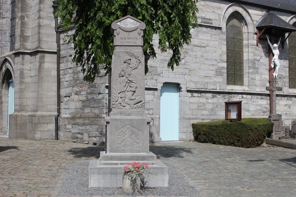 Oorlogsmonument Evregnies	