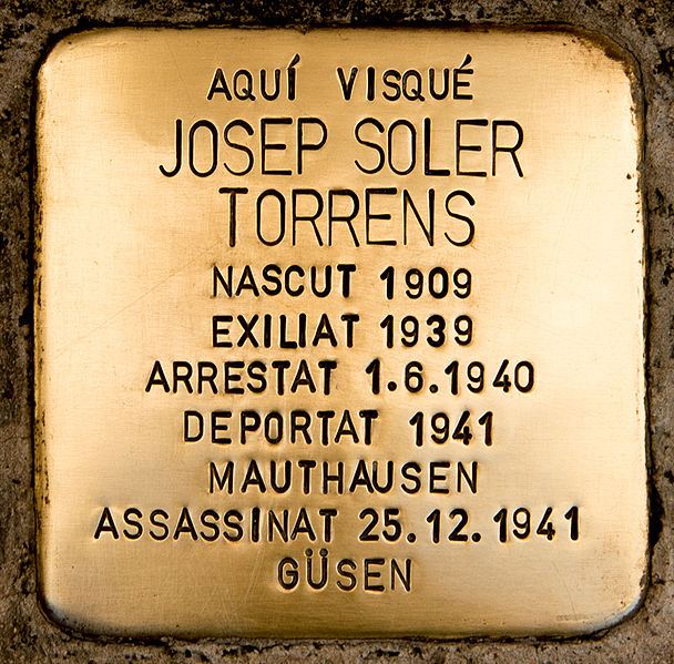 Stolperstein Ctra. de Cardona 7